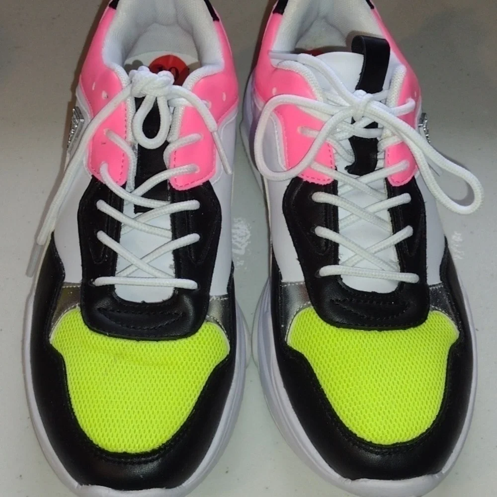 Guess Sneakers size 10 multi-colored pink yellow black